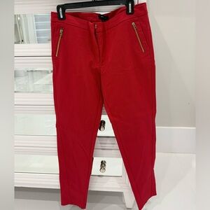 Mango Vibrant Red Suit Pants